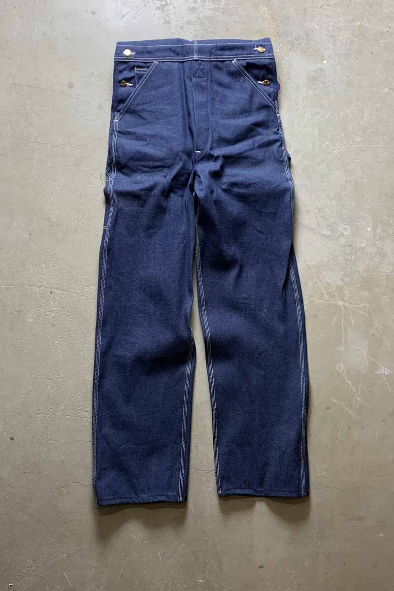 MADE IN USA 90'S DENIM OVERALLS / INDIGO [SIZE: W32L34 DEADSTOCK/NOS]