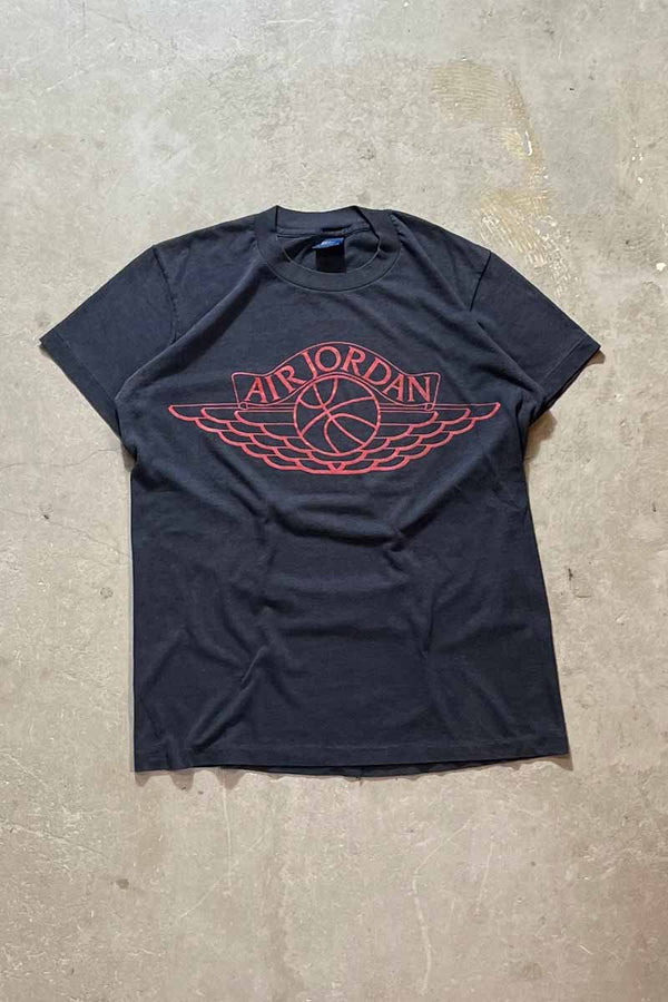 80'S AIR JORDAN T-SHIRT / BLACK [SIZE: M USED]