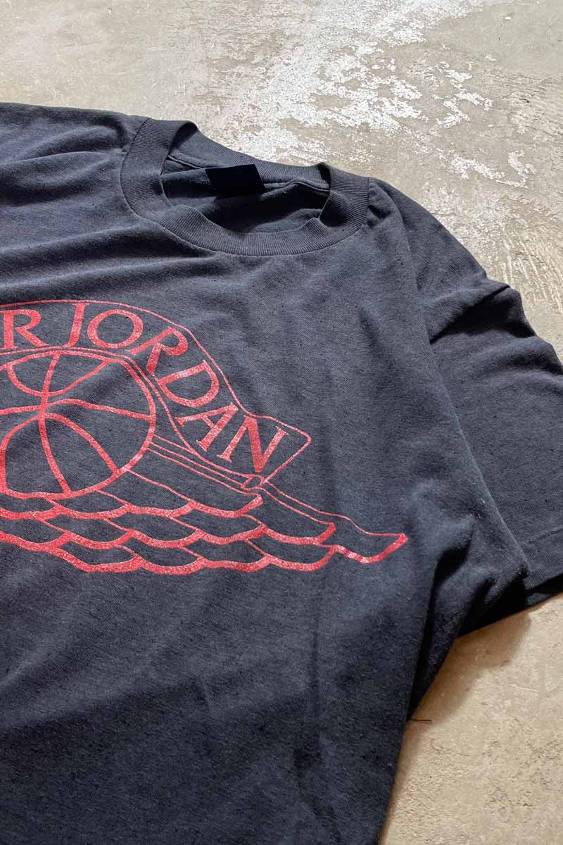 80'S AIR JORDAN T-SHIRT / BLACK [SIZE: M USED]