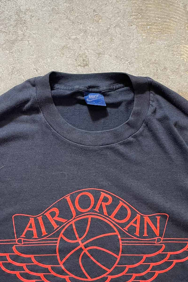 80'S AIR JORDAN T-SHIRT / BLACK [SIZE: L USED]