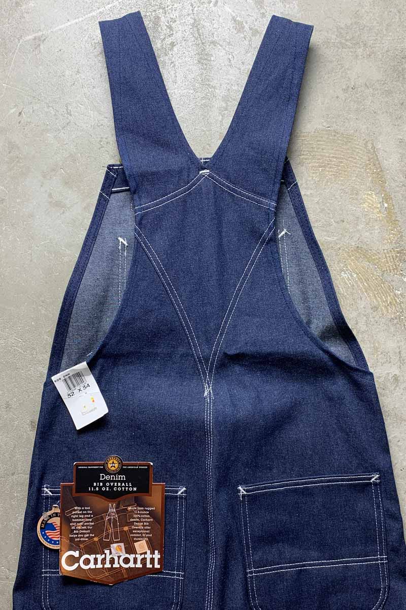 MADE IN USA 90'S DENIM OVERALLS / INDIGO [SIZE: W32L34 DEADSTOCK/NOS]