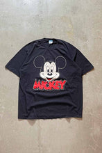 画像をギャラリービューアに読み込む, MADE IN USA 90&#39;S MICKEY T-SHIRT / BLACK [SIZE: XL相当 USED]
