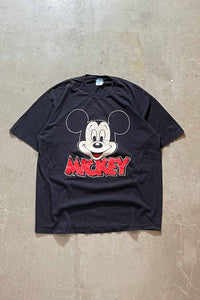 MADE IN USA 90'S MICKEY T-SHIRT / BLACK [SIZE: XL相当 USED]