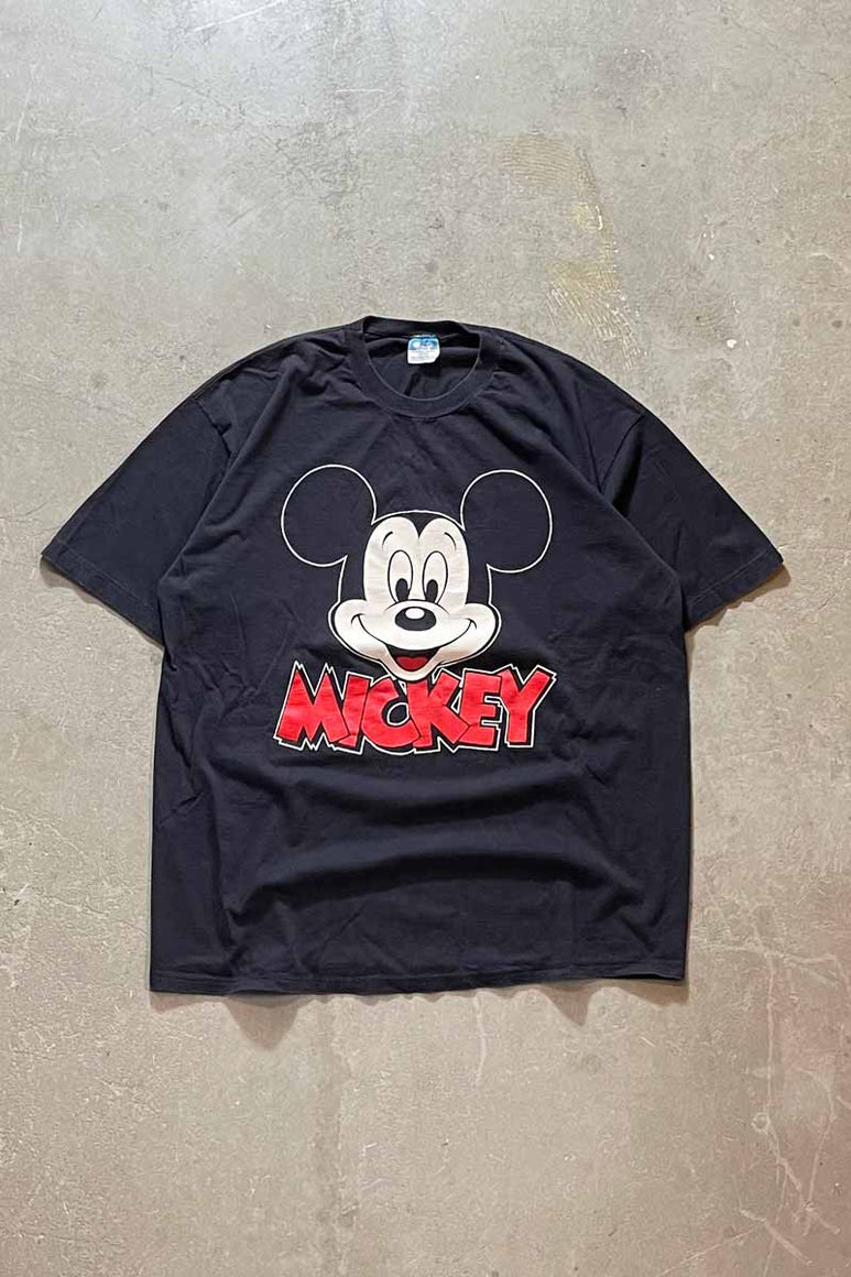 MADE IN USA 90'S MICKEY T-SHIRT / BLACK [SIZE: XL相当 USED]
