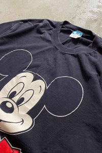 MADE IN USA 90'S MICKEY T-SHIRT / BLACK [SIZE: XL相当 USED]