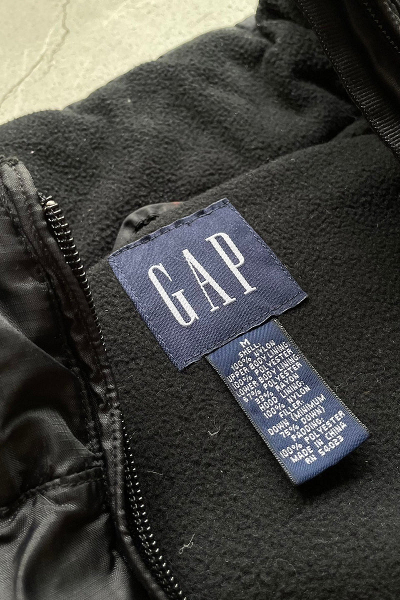 90'S RIP STOP DOWN VEST / BLACK [SIZE: M USED]