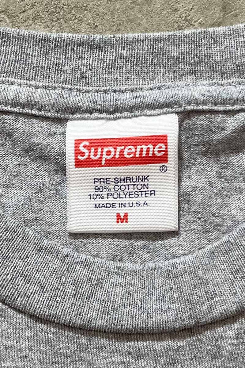 20AW ALL OVER PRINT LOGO T-SHIRTS / GRAY [SIZE: M USED]