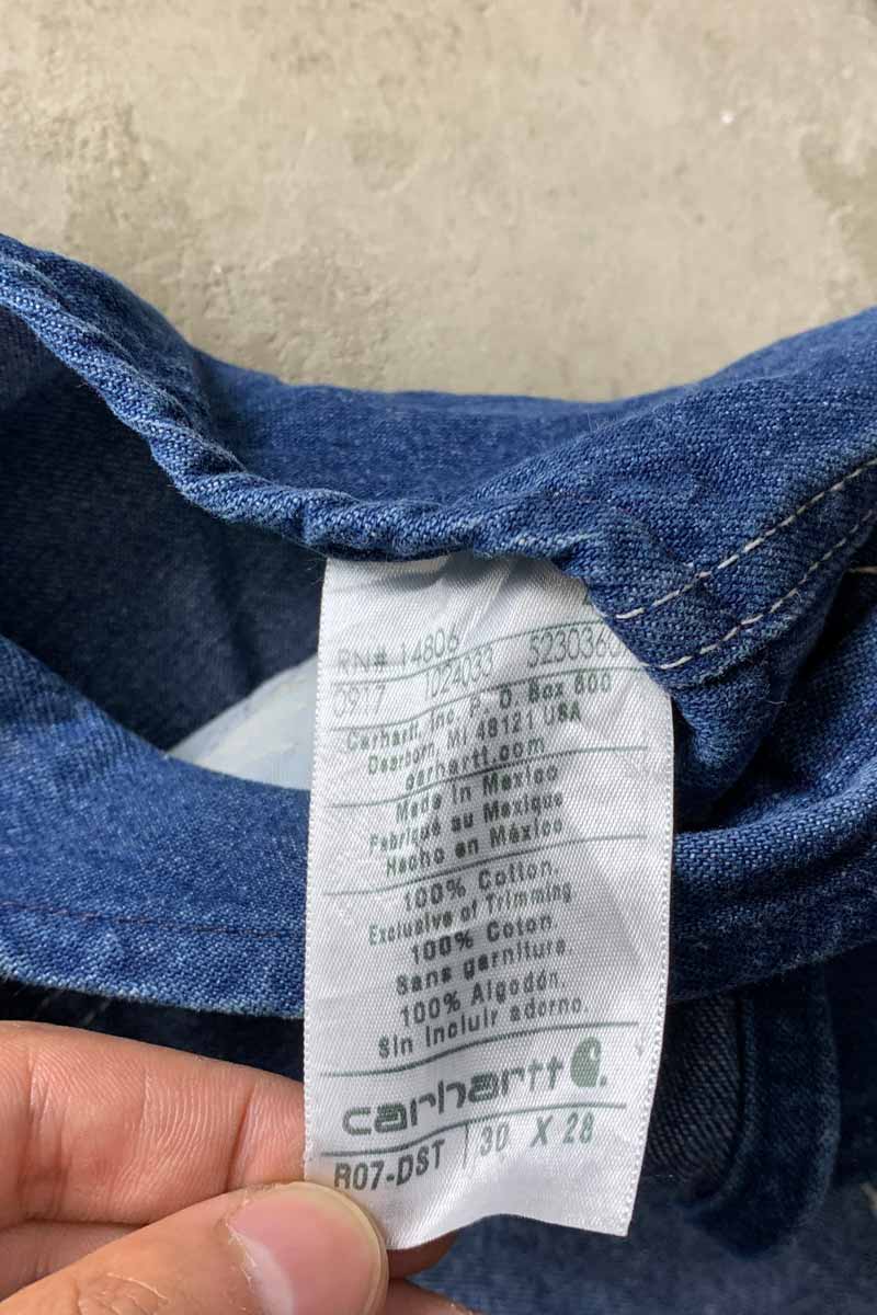DENIM OVERALLS / INDIGO [SIZE: W30L28 USED]