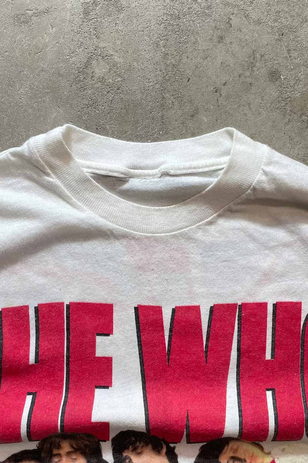 89'S THE WHO BAND T-SHIRT / WHITE [SIZE: M equivalent USED]
