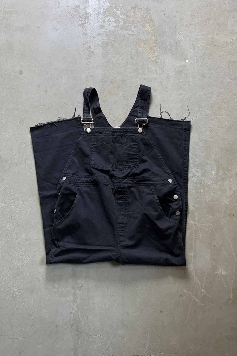 COTTON TWILL OVERALL / BLACK [SIZE: S USED]