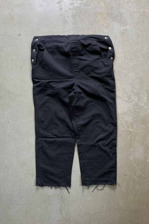 COTTON TWILL OVERALL / BLACK [SIZE: S USED]