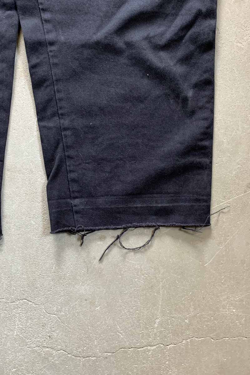 COTTON TWILL OVERALL / BLACK [SIZE: S USED]