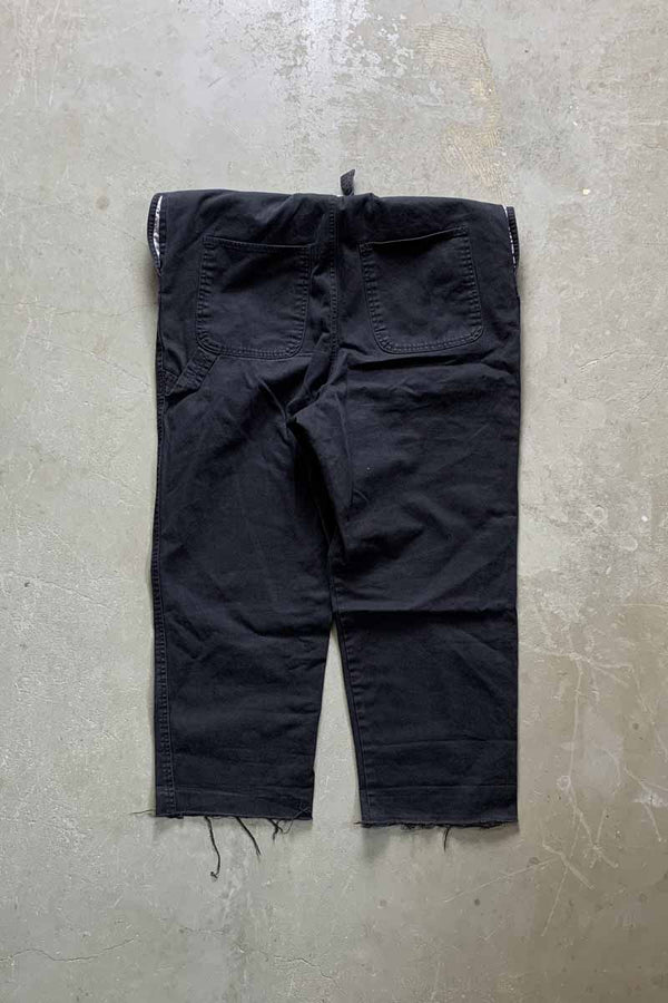 COTTON TWILL OVERALL / BLACK [SIZE: S USED]