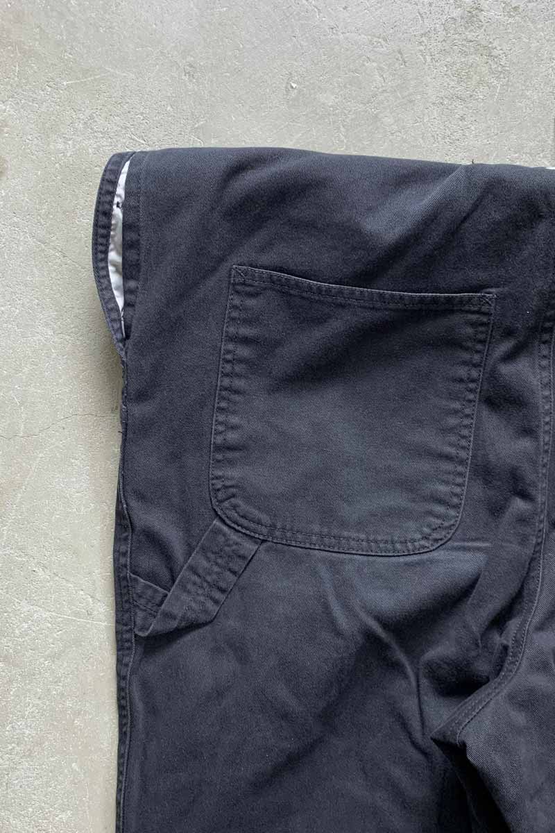 COTTON TWILL OVERALL / BLACK [SIZE: S USED]
