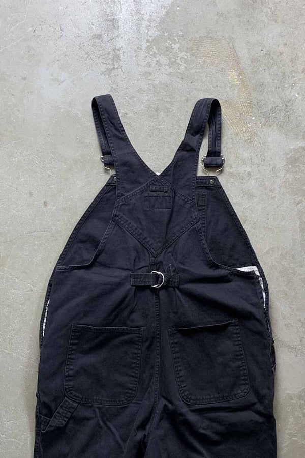 COTTON TWILL OVERALL / BLACK [SIZE: S USED]