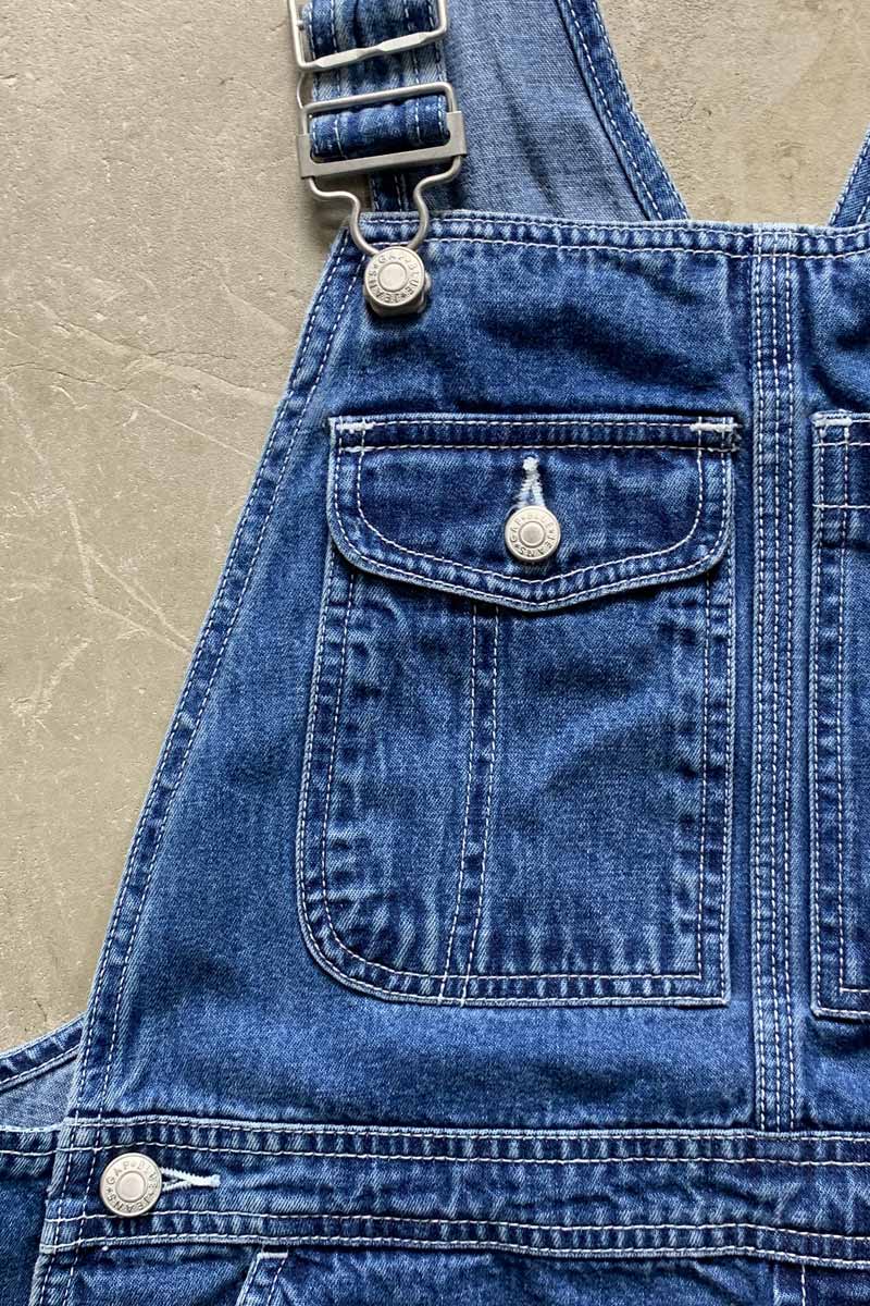 Y2K EARLY 00'S DENIM OVERALL / INDIGO [SIZE: M USED]