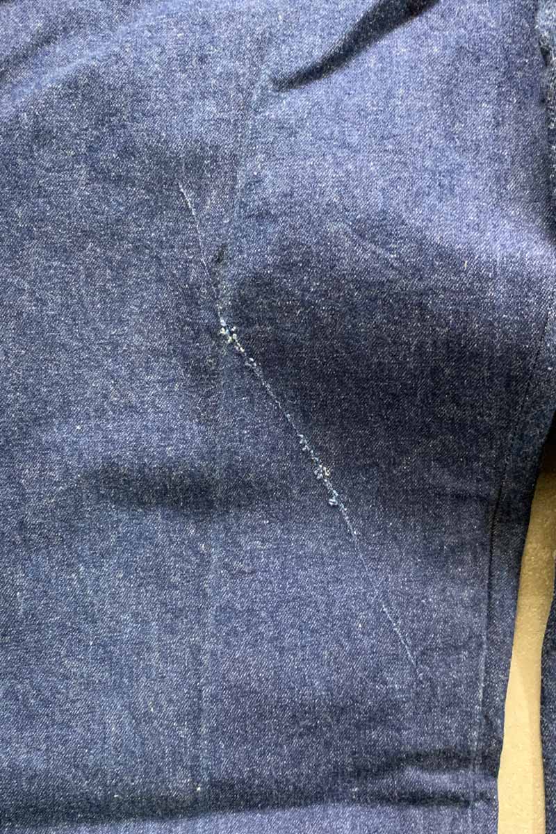 MADE IN USA 80'S TROUSER TYPE DENIM OVERALL / INDIGO [SIZE: W32L32 USED]