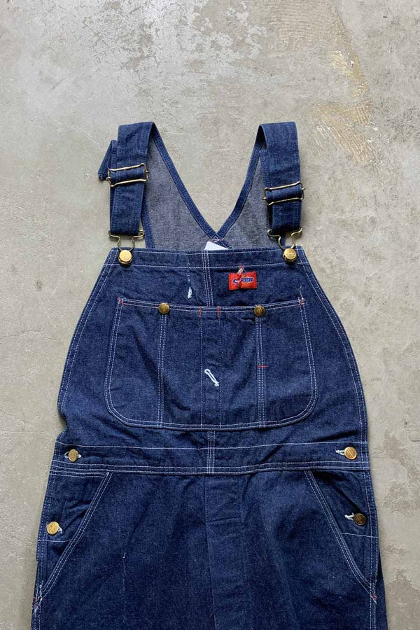 MADE IN USA 80'S TROUSER TYPE DENIM OVERALL / INDIGO [SIZE: W32L32 USED]