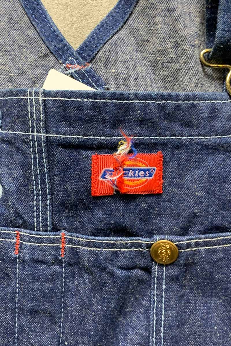 MADE IN USA 80'S TROUSER TYPE DENIM OVERALL / INDIGO [SIZE: W32L32 USED]