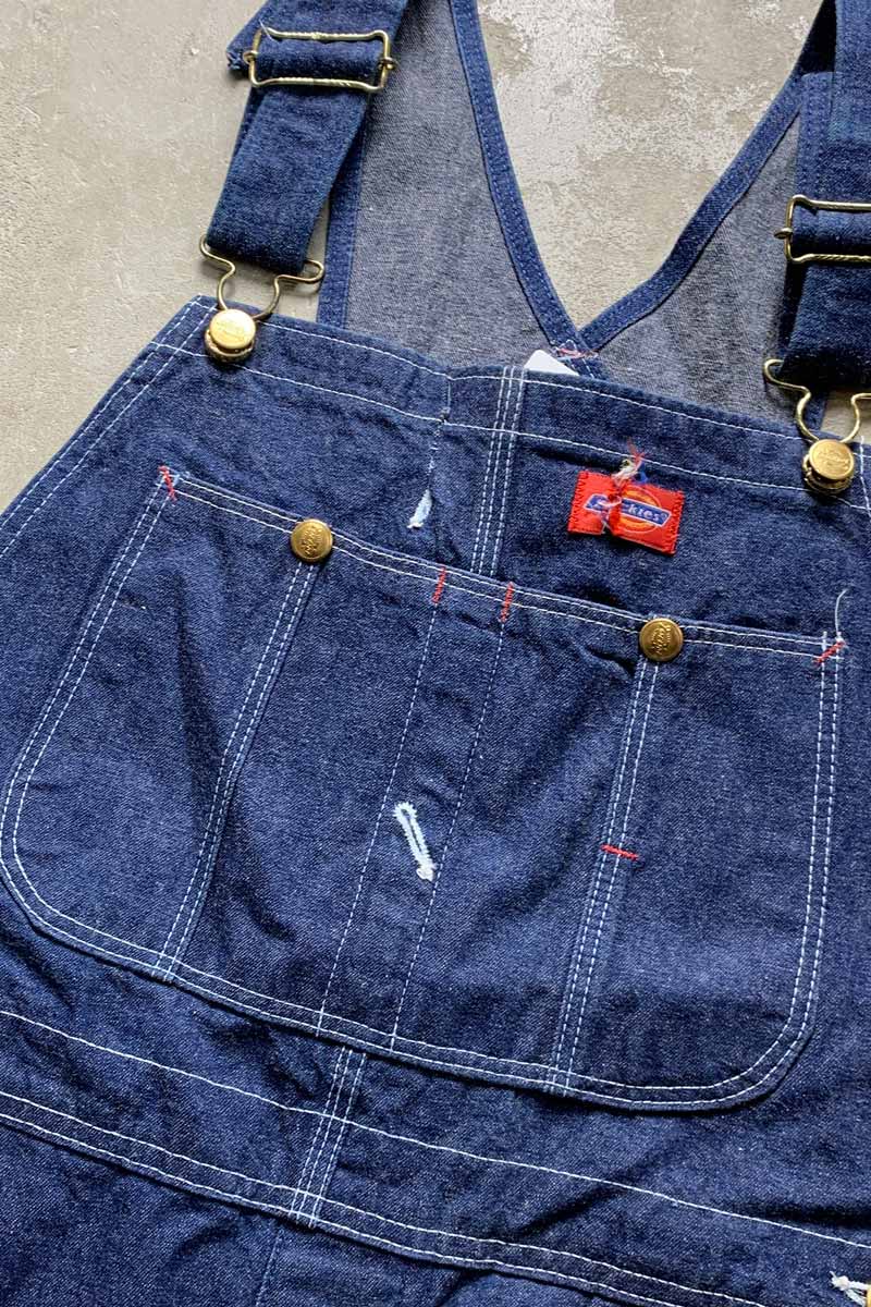 MADE IN USA 80'S TROUSER TYPE DENIM OVERALL / INDIGO [SIZE: W32L32 USED]