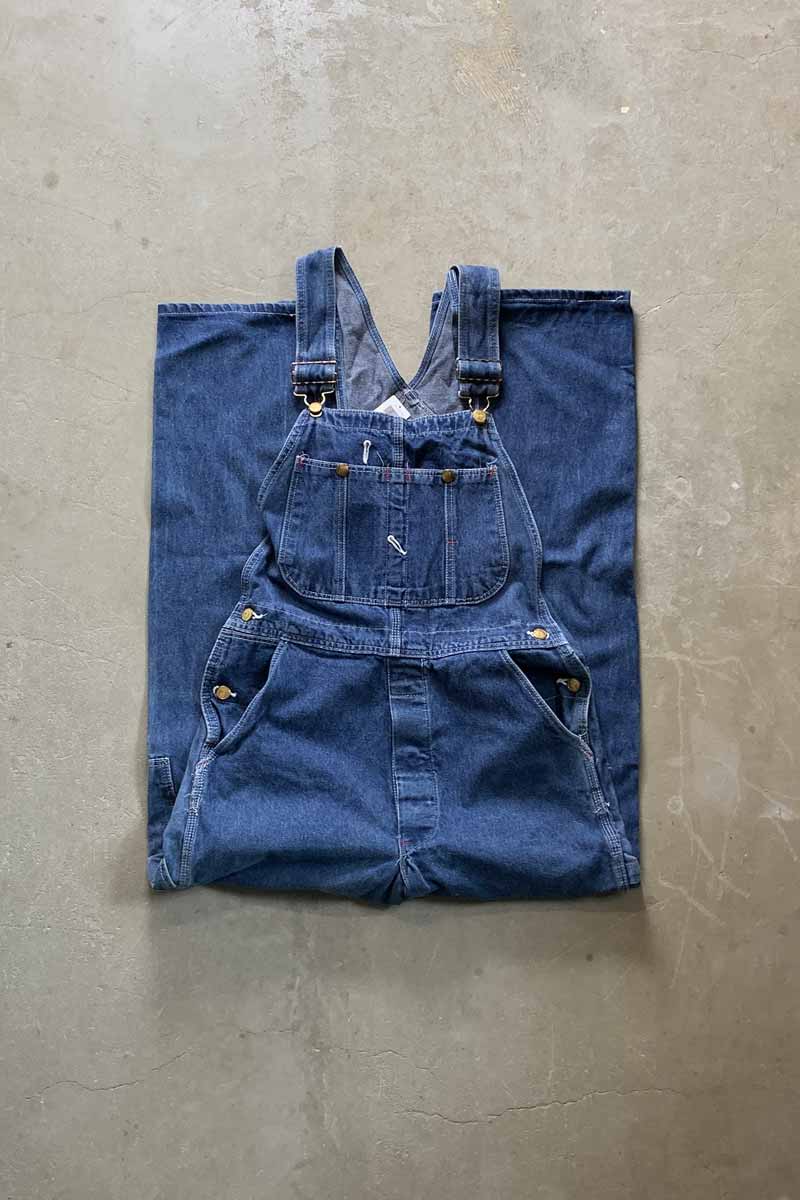 MADE IN USA 80'S DENIM OVERALL / LIGHT INDIGO [SIZE: W32L32 USED]