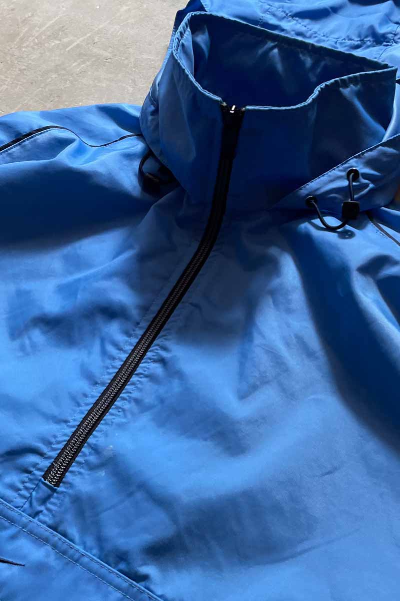 Y2K EARLY 00'S NYLON ANORAK JACKET / LIGHT BLUE [SIZE: L USED]