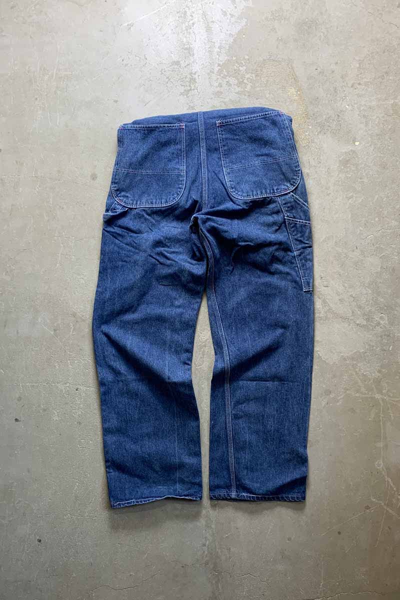 MADE IN USA 80'S DENIM OVERALL / LIGHT INDIGO [SIZE: W32L32 USED]