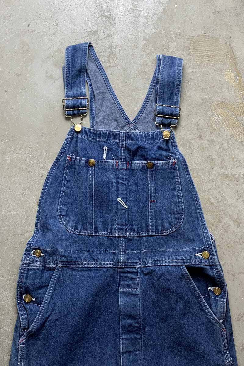 MADE IN USA 80'S DENIM OVERALL / LIGHT INDIGO [SIZE: W32L32 USED]