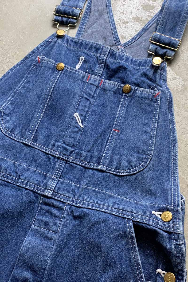 MADE IN USA 80'S DENIM OVERALL / LIGHT INDIGO [SIZE: W32L32 USED]