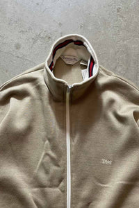 90'S ZIP UP TRACK JACKET / BEIGE	 [SIZE: L USED]