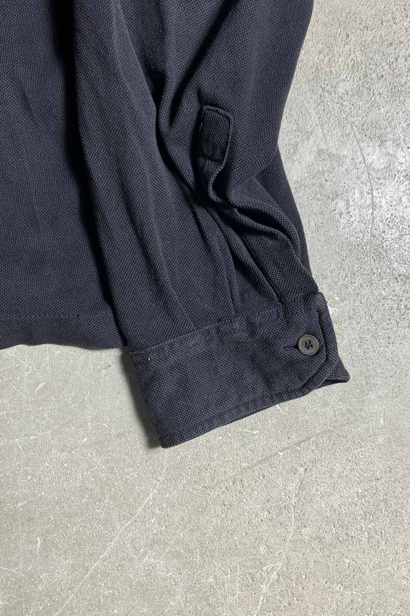 MADE IN ITALY 90'S L/S POLO SHIRT / BLACK [SIZE: XL USED]