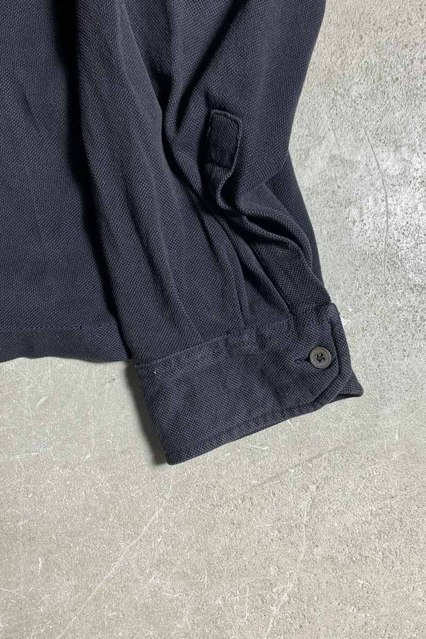 MADE IN ITALY 90'S L/S POLO SHIRT / BLACK [SIZE: XL USED]