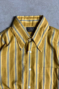 60'S S/S TAPERED STRIPE SHIRT / YELLOW [SIZE: L USED]