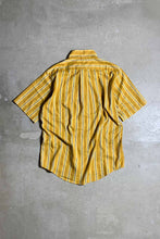 画像をギャラリービューアに読み込む, 60&#39;S S/S TAPERED STRIPE SHIRT / YELLOW [SIZE: L USED]
