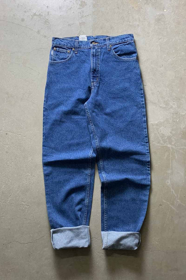 90'S RELAXED FIT DENIM PANTS / INDIGO [SIZE: W32L38 DEADSTOCK/NOS]