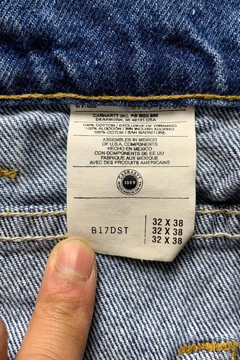 90'S RELAXED FIT DENIM PANTS / INDIGO [SIZE: W32L38 DEADSTOCK/NOS]