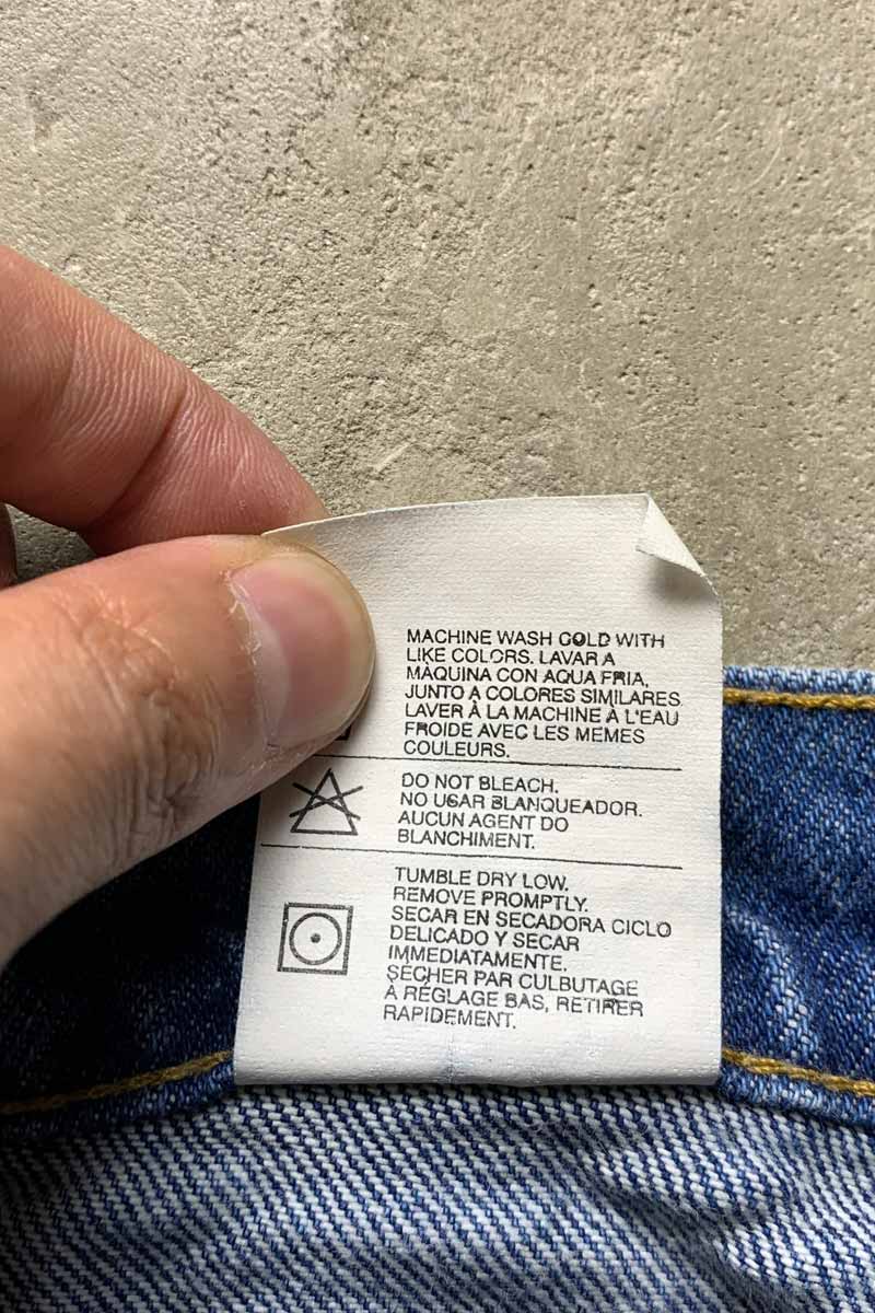 90'S RELAXED FIT DENIM PANTS / INDIGO [SIZE: W32L38 DEADSTOCK/NOS]