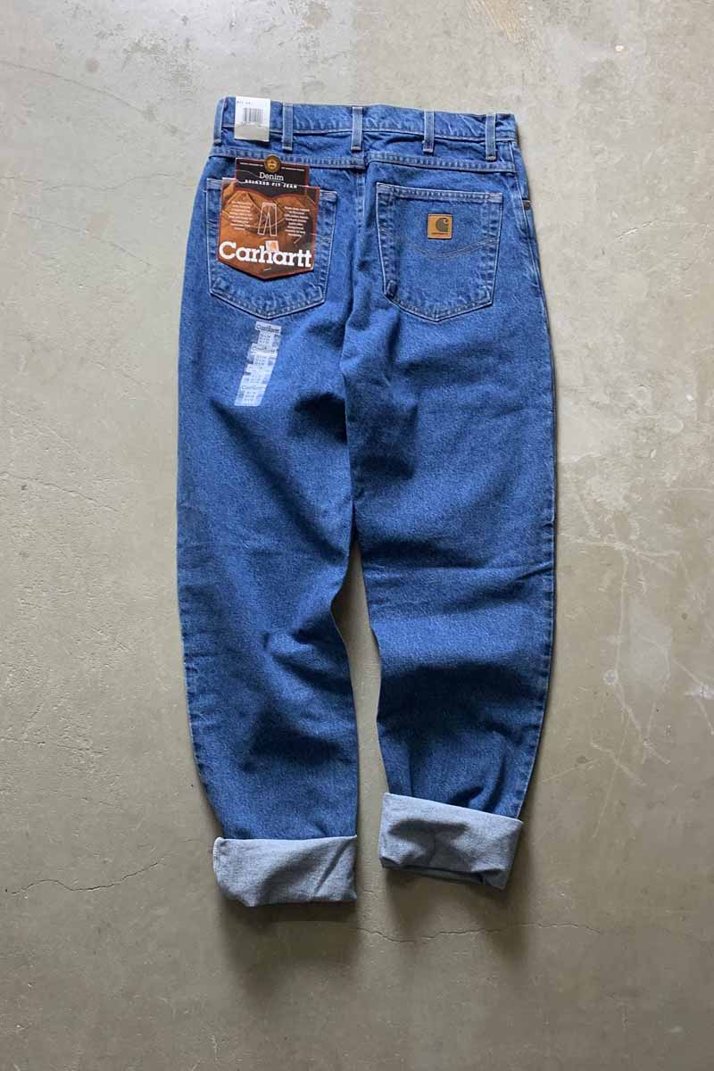 90'S RELAXED FIT DENIM PANTS / INDIGO [SIZE: W32L38 DEADSTOCK/NOS]