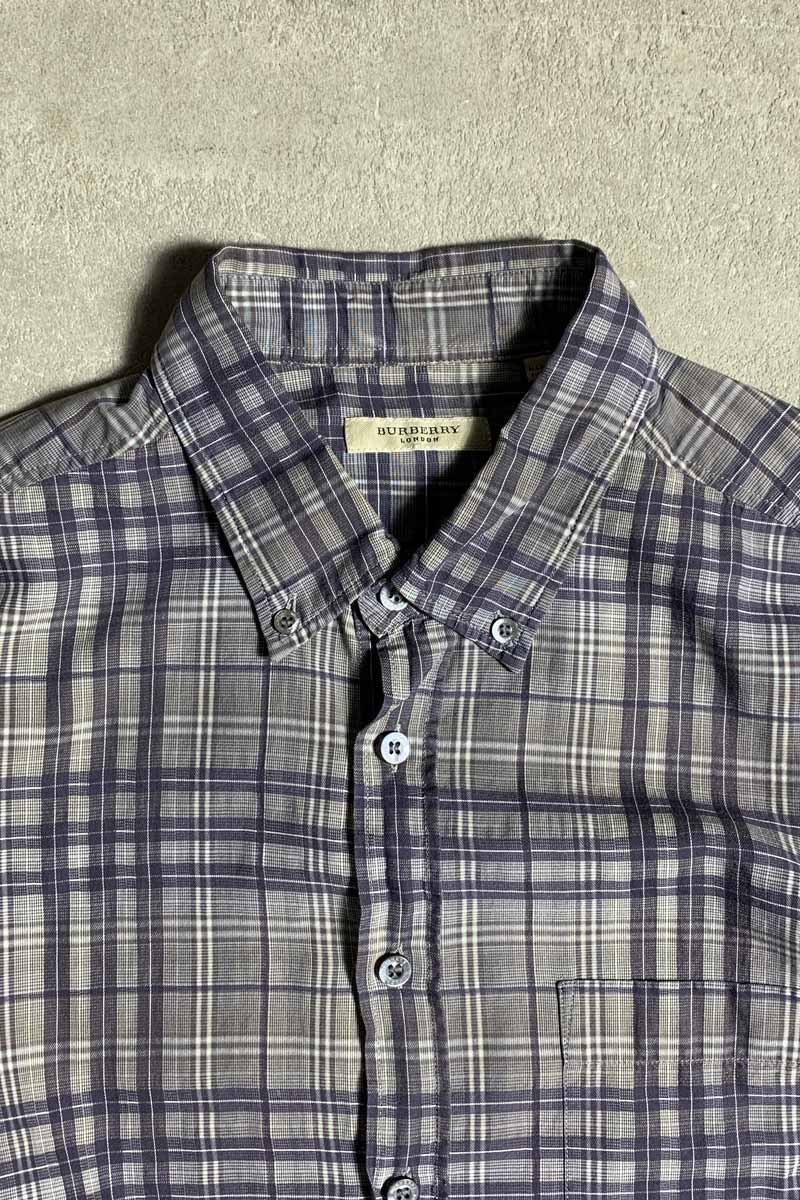 MADE IN TURKEY B.D CHECK SHIRT / CHARCOAL [SIZE: M USED]