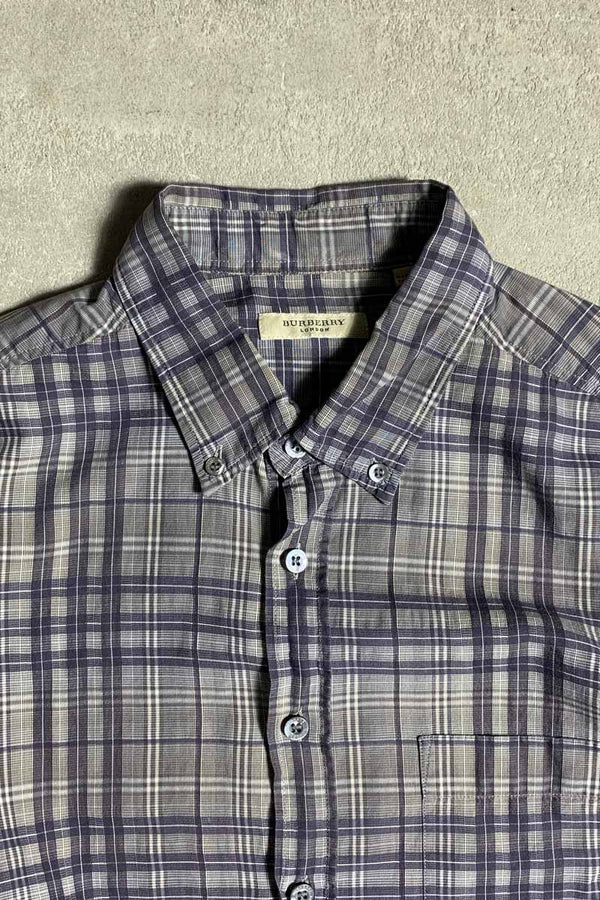 MADE IN TURKEY B.D CHECK SHIRT / CHARCOAL [SIZE: M USED]