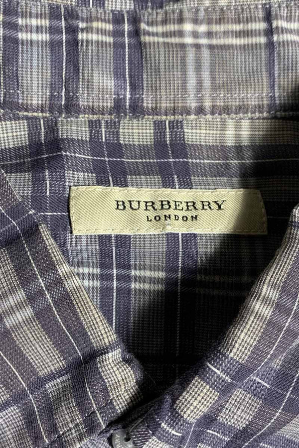 MADE IN TURKEY B.D CHECK SHIRT / CHARCOAL [SIZE: M USED]