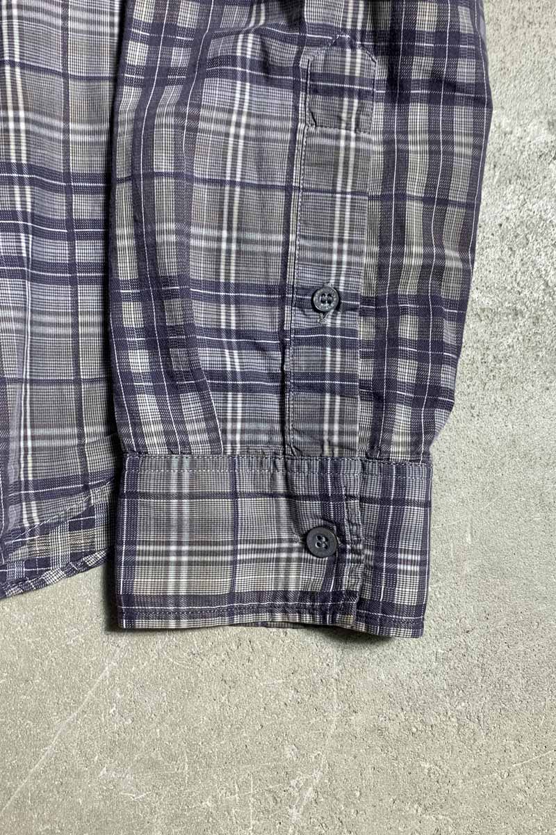 MADE IN TURKEY B.D CHECK SHIRT / CHARCOAL [SIZE: M USED]