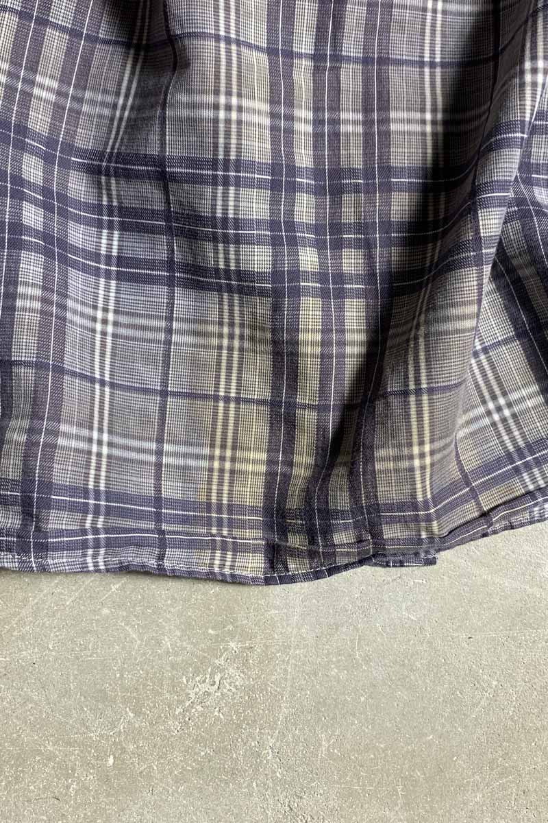 MADE IN TURKEY B.D CHECK SHIRT / CHARCOAL [SIZE: M USED]