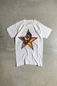 89'S S/S RINGO STARR PRINT BAND TOUR-T-SHIRT / WHITE [SIZE: M USED]