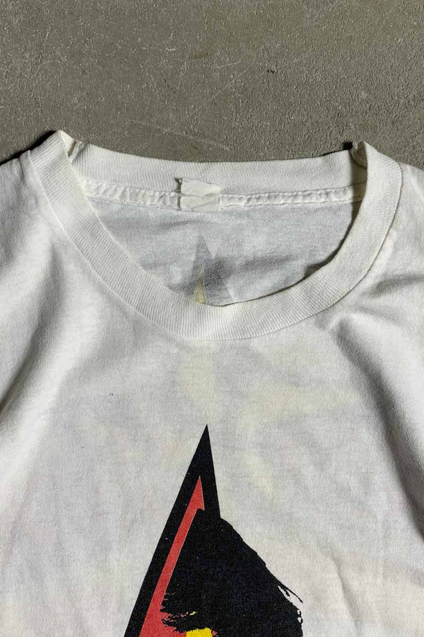 89'S S/S RINGO STARR PRINT BAND TOUR-T-SHIRT / WHITE [SIZE: M USED]