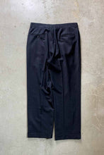 画像をギャラリービューアに読み込む, 90&#39;S WINDOW PEN CHECK TUCK SLACKS PANTS / NAVY [SIZE: W31L30相当 USED]
