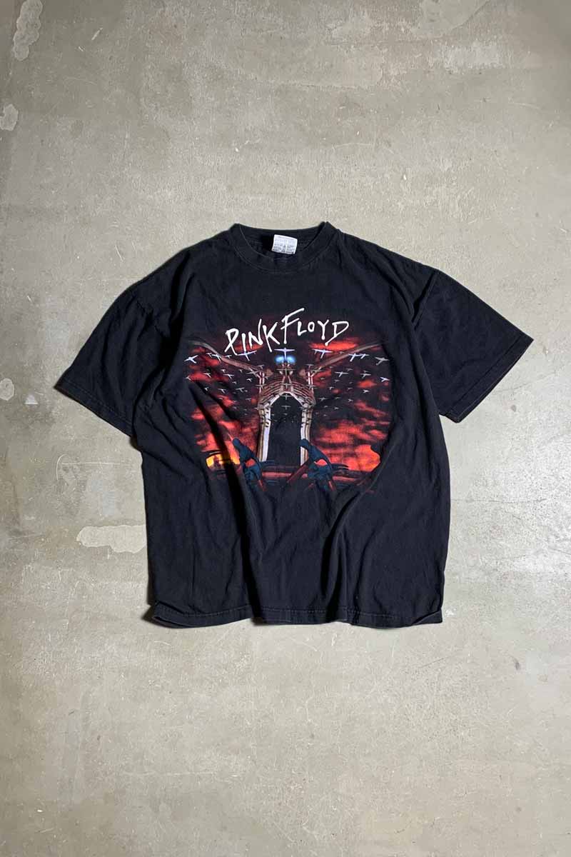 MADE IN MEXICO 90'S S/S PINK FLOYD THE WALL PRINT BAND T-SHIRT / BLACK [SIZE: XL USED]
