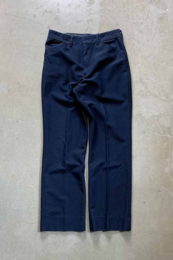 MADE IN USA 90'S SLACKS PANTS / NAVY [SIZE: W32L32 USED]