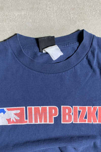 00'S S/S LIMP BIZKIT PRINT BAND T-SHIRT / NAVY [SIZE: L USED]