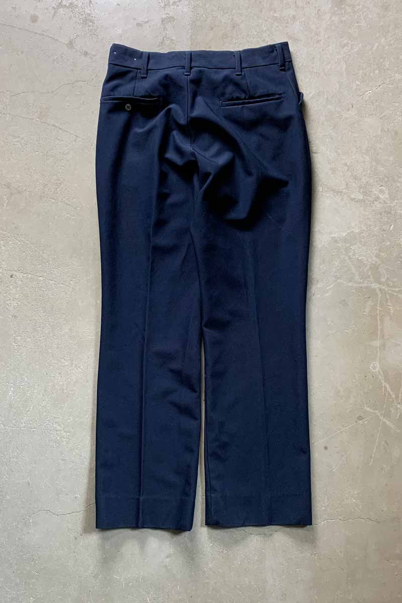 MADE IN USA 90'S SLACKS PANTS / NAVY [SIZE: W32L32 USED]